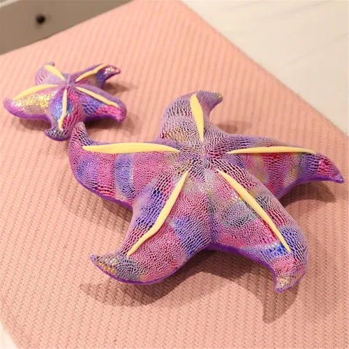 Miniatura 3 de Almohada de estrella de mar para sofá, cojín de suelo, almohada para el hogar (3.1 x 7.9 in, azul)
