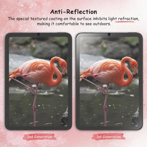 Miniatura 5 de bersem Paquete de 2 protectores de pantalla Paperfeel compatibles con iPad Mini 5 (2019) y iPad Mini 4, compatible con lápiz, antirreflejos con kit