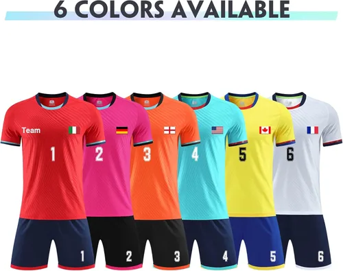 Miniatura 5 de LAIFU Camisetas de fútbol personalizadas para niños, jóvenes y adultos, uniformes de fútbol personalizados con logotipo del nombre del