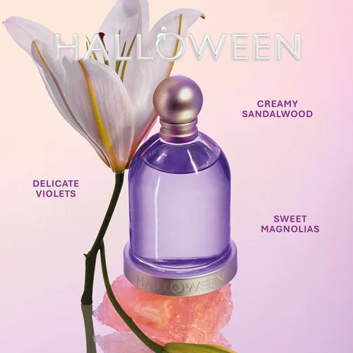 Miniatura 4 de Halloween Eau De Toilette para mujer. Fragancia floral marina de larga duración con notas de violeta, magnolia y pimienta