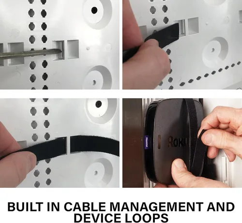 Miniatura 5 de Legrand - OnQ ENP0905NAV1 – manejo de cableado, caja de multimedia de pared, recinto de cableado estructurado de doble propósito con soporte