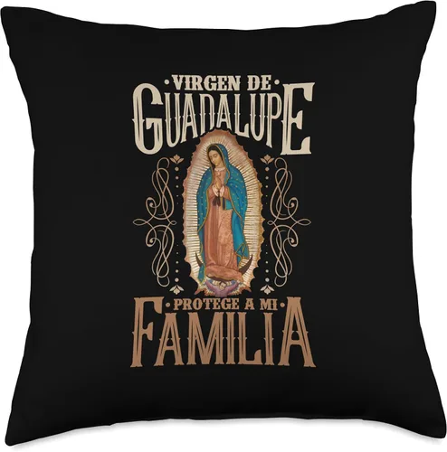 Miniatura 5 de Our Lady of Guadalupe. Emperatriz de América Virgen de Guadalupe Protege a mi Familia, 16 x 16 pulgadas, multicolor
