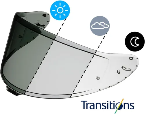 Miniatura 2 de Shoei CWR-F2 Transitions Pinlock Ready - Protector facial para casco de motocicleta