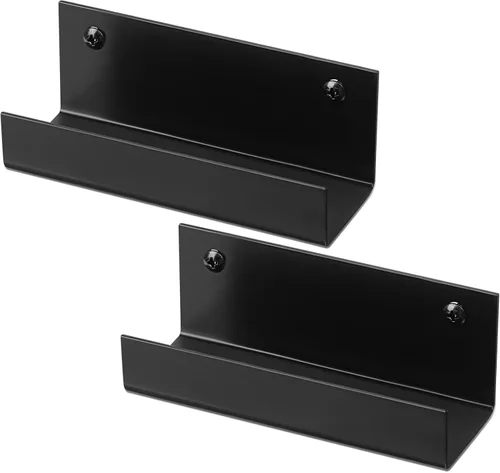 Miniatura 8 de Blulu 4 piezas de escalera de pared para carretilla de acero para garaje, gancho de almacenamiento para carretilla, organizador de almacenamiento