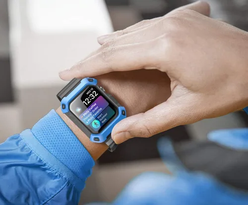 Miniatura 6 de SUPCASE [Unicorn Beetle Pro] - Funda protectora resistente con correas, diseñada para Apple Watch serie 6/SE/5/4 [40 mm / 1,5 pulgadas], Azul