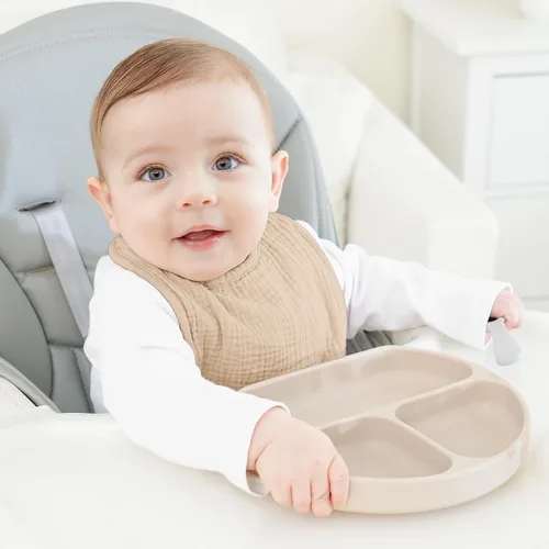 Miniatura 3 de Bearmoss Baberos para babeo y dentición, baberos de muselina 100% algodón para bebé niño y niña, ajustables, ultra absorbentes, paquete de 8 Coco