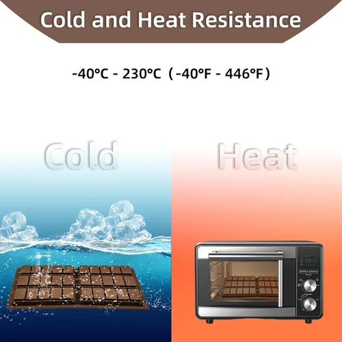 Miniatura 2 de Moldes de silicona para chocolate, molde de barra de chocolate antiadherente, 3 moldes de silicona de grado alimenticio, adecuado para hacer dulces