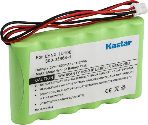 Kastar Batería compatible con Ademco Honeywell Lynx LYNXRCHKITHC LYNXRCHKIT-HC K5109 781410403291 55026089 WALYNX-RCHB-SC WALYNXRCHBSC LYNXRCHKIT-SC