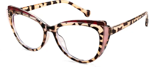 Miniatura 9 de FEISEDY Gafas de bloqueo de luz azul ojo de gato falso nerd transparente gafas de computadora TR marco de moda B0040