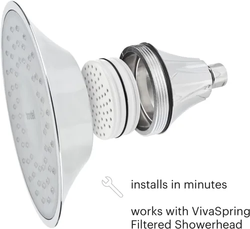 Miniatura 6 de VivaSpring FF-15 Cartucho de repuesto para ducha filtrada para una piel y cabello más suaves Filtro de 6 meses filtración certificada