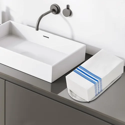Miniatura 3 de Vplus Paquete de 300 toallas desechables para baño, servilletas decorativas de baño, suaves y absorbentes, toallas de mano de papel desechables