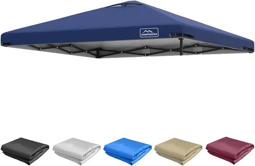 KAMPKEEPER Cubierta de Repuesto Superior para Carpa Toldo Emergente con Ventilación de Aire y Correa Elástica Ajustable, Poliéster Resistente a Azul