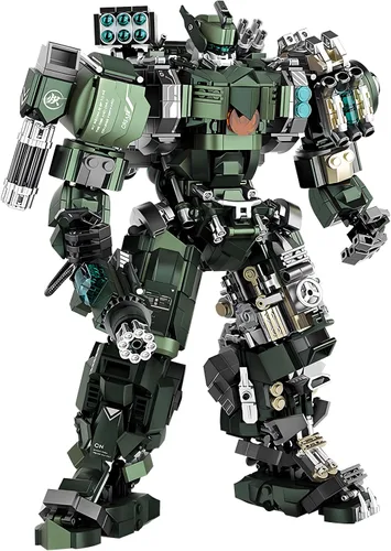 Miniatura 8 de HIGH GODO Mech - Juego de bloques de construcción para adultos, kit de construcción de modelo de robot motorizado con múltiples armas, regalos