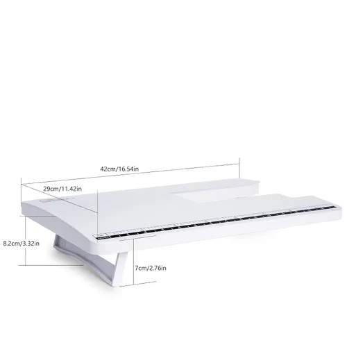 Miniatura 2 de AGM Mesa de extensión para máquina de coser compatible con máquina de coser 2685A, color blanco