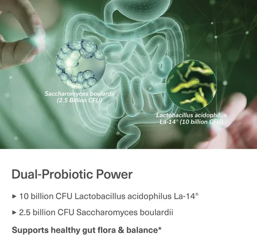 Miniatura 13 de Probióticos de viaje para la salud digestiva, apoyo inmunológico y diarrea ocasional del viajero Probióticos para la salud intestinal Suplemento