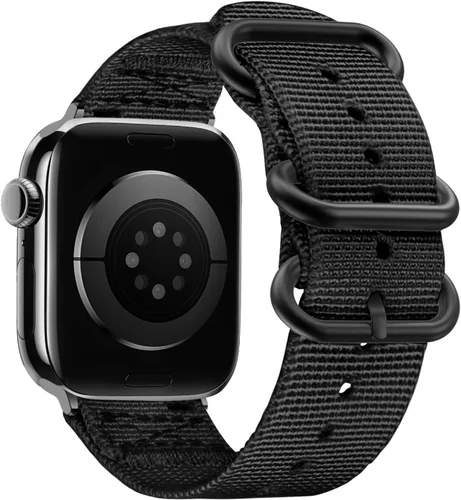 Miniatura 11 de Youther Correa de nailon compatible con Apple Watch Band de 1.654 in 1.732 in 1.772 in 1.811 in 1.929 in 1.496 in 1.575 in 1.614 in, correa
