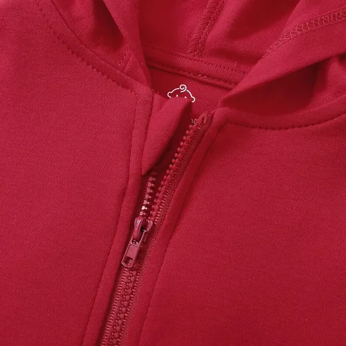 Miniatura 2 de ROMPERINBOX Sudadera con capucha para bebé y niña, con cremallera completa, ligera, delgada, abrigo, sudaderas de 0 a 24 meses