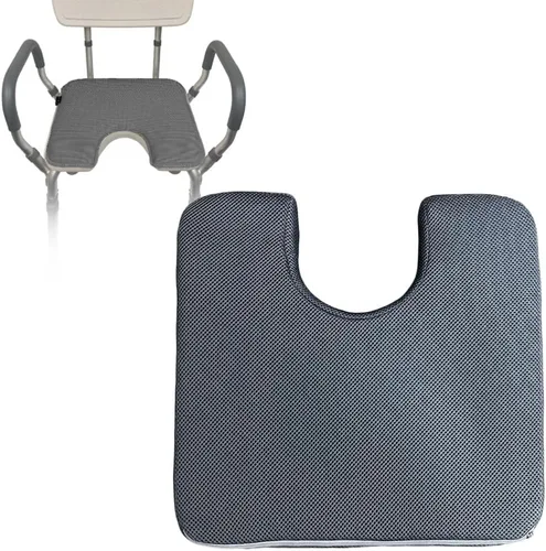 Miniatura 7 de Tapete de asiento para silla de ducha, malla 4D, suave, cojín de transferencia, taburete de baño, acolchado para personas mayores discapacitadas, 15