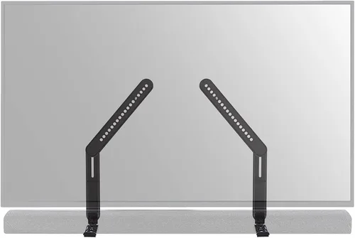 SANUS Kit de montaje universal para barra de sonido de TV para montar barras de sonido debajo del televisor - Se adapta a la mayoría de las barras