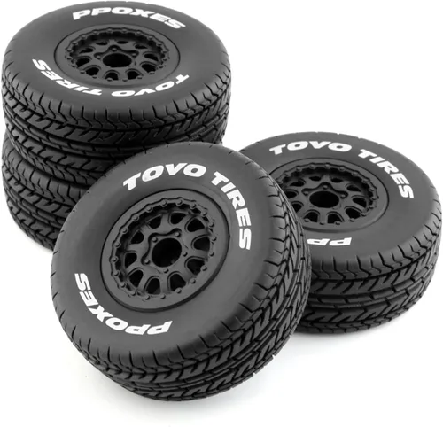 Miniatura 2 de Lifehead 1/10 RC Short Course - Neumáticos para camiones todo terreno, adecuados para TRAXXAS Slash4X4 ARRMA SENTON 4X4 V3 Losi Ford Raptor Baja