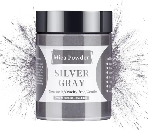 Miniatura 20 de Polvo de Mica - 40g Polvo de Mica para Resina Epoxi - Pigmento en Polvo para Tinte de Resina/Sombra de Ojos/Fabricación de Jabón/Uñas/Bombas de Baño