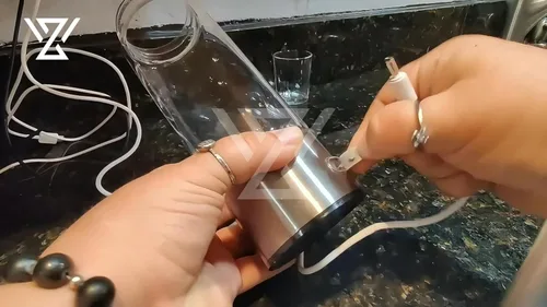 Miniatura 3 de WZ Cable de carga USB para botella de generador de agua de hidrógeno, cable de carga USB a CC de repuesto para máquina ionizadora de agua