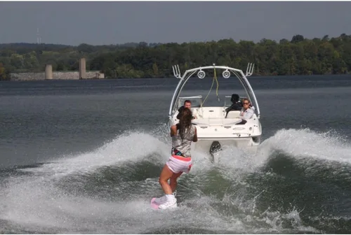 Miniatura 4 de Monster Tower MTE Wakeboard Tower - Diseño plegable de liberación rápida, soportes de torsión cero, remolque giratorio, aluminio anodizado brillante