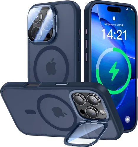Miniatura 70 de VOFATA - Funda magnética para iPhone 17 Pro Max, cubierta para cámara con soporte, protección completa para la cámara, compatible con MagSafe