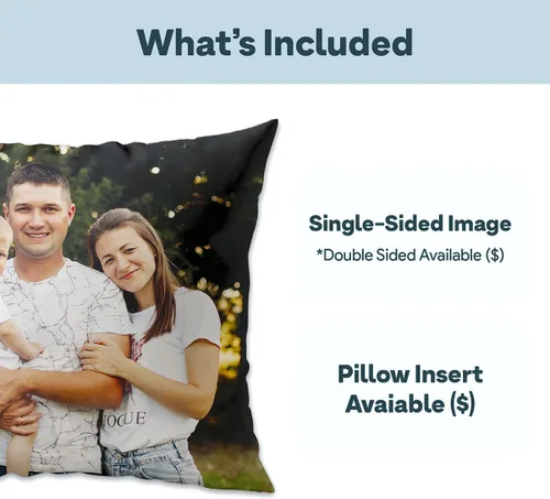 Miniatura 6 de Fabric Textile Products funda de almohada personalizada para mascotas - Fabricada en EE. UU. - Almohada personalizada con fotos de gatos y perros