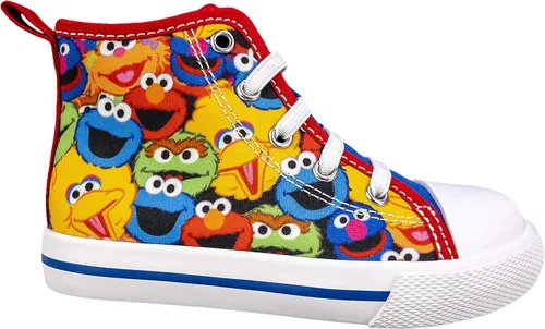Miniatura 2 de Zapatos de Elmo de Barrio Sésamo, Hi Top Sneaker con Encaje