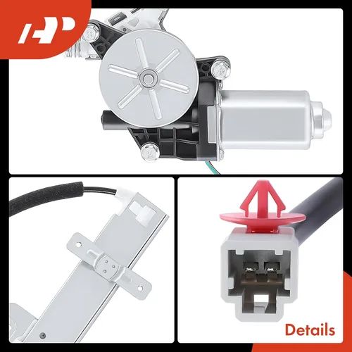 Miniatura 8 de A-Premium Regulador de Ventanilla Eléctrico con Motor Compatible con Honda Pilot 2003-2008 Trasero Izquierdo Lado del Conductor