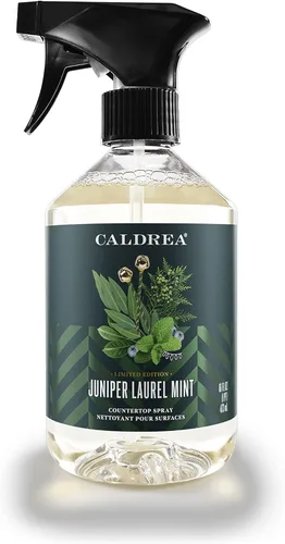 Miniatura 22 de Caldrea Limpiador en aerosol para encimeras multisuperficie, fabricado con extracto de proteína vegetal, aroma Neroli de sal marina, 16 onzas