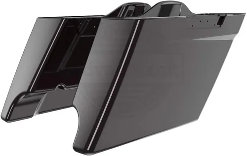 Miniatura 14 de Alforjas de motocicleta aptas para Harley Touring FLH 2014+ - Whisky ámbar, accesorios de perillas, bolsas rígidas estiradas