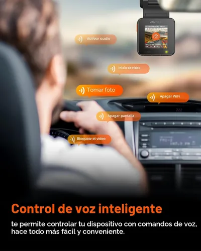 Miniatura 6 de VANTRUE E1 Lite - Cámara de tablero para vehículo, WiFi, GPS, 1080P, control de voz, visión nocturna, modo de estacionamiento de 24 horas, detección