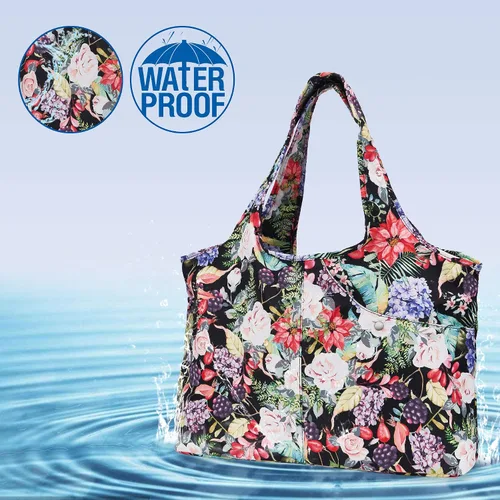 Miniatura 6 de ZOOEASS - Bolso grande de hombro para mujer, impermeable, multifunción, de nailon, para viaje