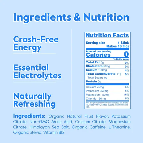 Miniatura 6 de Nectar Energy Booster – Cafeína orgánica, B12 y electrolitos – Sin azúcar y cero calorías – Café saludable, bebida energética y soda alternativa