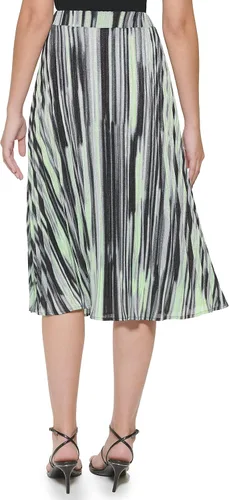 Miniatura 3 de DKNY Falda de cintura elástica para mujer