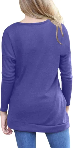 Miniatura 2 de Blusas de manga larga para mujer Yincro, tipo túnica para otoño, uso informal