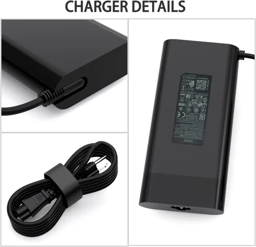 Miniatura 5 de Cargador adaptador de CA de 150 W 7.7 A apto para laptop HP Pavilion Gaming 15 17, Zbook 15 G3 G4 G5 G6, OMEN 15 17, TPN-DA03, TPN-DA09, 775626-003