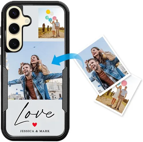 Miniatura 44 de Funda protectora personalizada para Samsung Galaxy S22 Ultra 5G (versión 2022), funda protectora de doble capa resistente con múltiples fotos, a