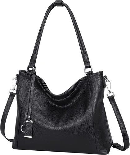 Miniatura 2 de Over Earth Bolsos de cuero suave para mujer, bolso de hombro tipo hobo grande