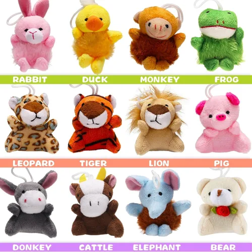 Miniatura 3 de Uzoxlsn Paquete de 38 mini animales de peluche para fiestas para niños, juguete de peluche pequeño a granel para máquina de garras, premios