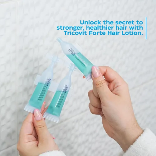 Miniatura 4 de Tricovit Forte Tratamiento de pérdida de cabello - Productos para el crecimiento del cabello para mujeres y hombres - Regulador de sebo