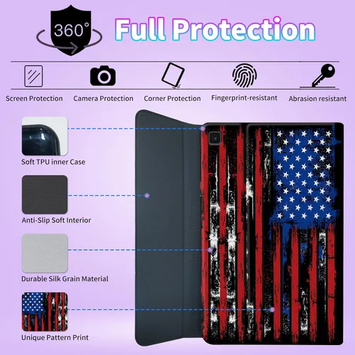 Miniatura 5 de Funda para Samsung Galaxy Tab S6 Lite 2022/2020 con teclado inalámbrico desmontable y soporte ajustable para proteger la tableta para Samsung Galaxy