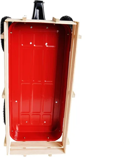 Miniatura 7 de ZeHuoGe Carro deportivo para exteriores todo terreno con paneles laterales de madera extraíbles, neumáticos de aire, panel de pie grande, cama