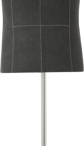 Miniatura 7 de Torso de maniquí masculino con soporte de madera, altura ajustable de 59-71 pulgadas, forma de vestido para exhibición de trajes, costura y Negro