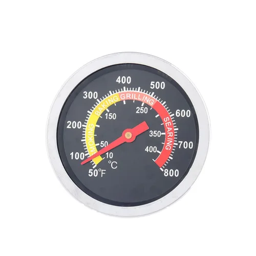 Miniatura 8 de Termómetro medidor para barbacoa, 2 pulgadas/52mm de acero inoxidable, temperatura de parrilla, indicador de Fahrenheit y calor para ahumador
