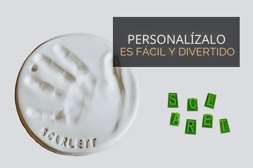 Miniatura 4 de Kit de adorno de recuerdo de huellas de mano para bebé (2 unidades) – Plantilla de regalo para regalos personalizados de Navidad, recién nacidos