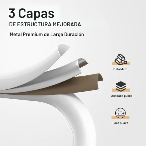 Miniatura 2 de HBTower Escalera de 2 escalones, Taburete de 2 escalones para adultos. Taburete plegable con mango acolchado con escalón ancho antideslizante