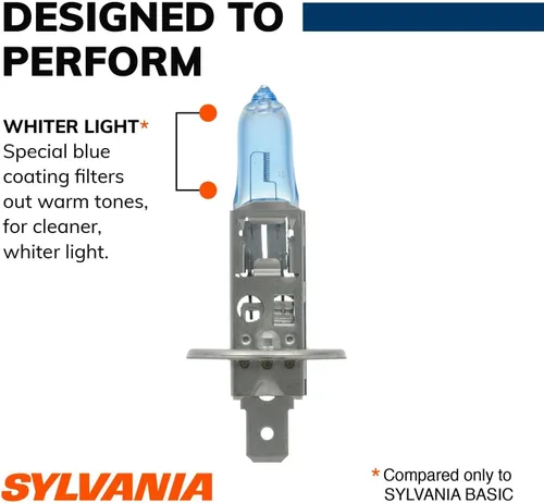 Miniatura 5 de Foco halógeno faro de alto rendimiento Sylvania 9003 (también encaja en H4) SilverStar (paquete de 2), H1